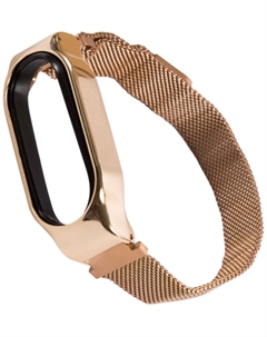 Ремешок миланская петля с магнитом Red Line для Mi Band 7, металл, розовое золото (УТ000031397) Red line
