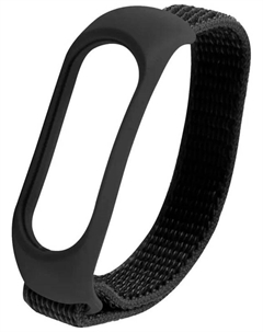 Ремешок нейлоновый Red Line для фитнес-браслета Xiaomi Mi Band 5/ Mi Smart Band 6, черный, N 11 Red line