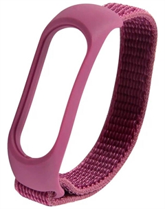 Ремешок нейлоновый Red Line для фитнес-браслета Xiaomi Mi Band 5/ Mi Smart Band 6, сиреневый, N 16 Red line