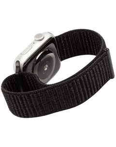 Ремешок нейлоновый mObility для Apple watch - 42-44 mm (S3/S4/S5 SE/S6), глубокий черный Mobility