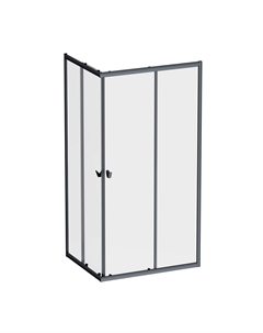 Душевой уголок Sunny W87G-403-10080-BT 100x80 см, черный матовый Am.pm.