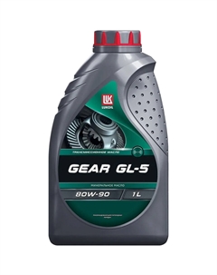 Трансмиссионное масло Gear 80W-90, 1 л Lukoil