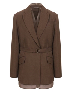 Жакет из вискозы и льна Brunello cucinelli