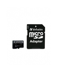 Карта памяти 32GB 90MB/S MICRO SD PRO CLASS 10 UHS-I(INC ADAPTOR) 47041 Verbatim