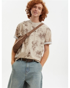 Футболка из хлопка с принтом Zolla