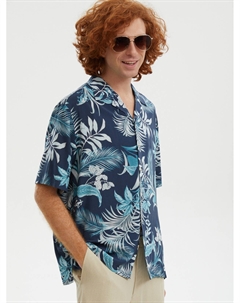 Рубашка из вискозы с коротким рукавом Zolla