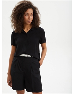 Рубашка из вискозы с коротким рукавом Zolla