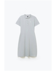 Платье-футболка из хлопка с воротником поло Zolla