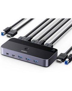 Порт-репликатор CM664, серый Ugreen