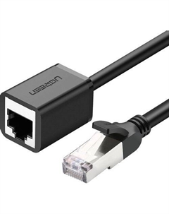 Патч-корд UGREEN NW112 литой (molded), UTP, кат.6, 1м, 4 пары, 26AWG, медь, многожильный, черный Ugreen