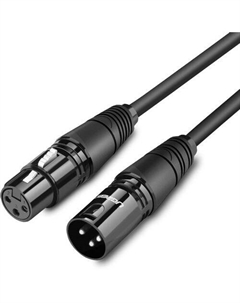 Кабель аудио UGREEN AV130, XLR (f) - XLR (m), 5м, черный Ugreen