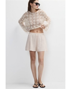 Шорты на завязках из вискозы и льна Befree