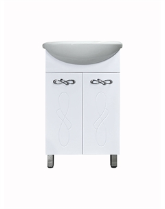 Тумба под раковину Венеция 50 см ЛС-00002336 напольная, белая Style line