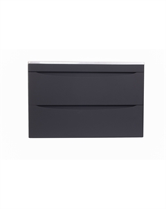 Тумба под раковину Бергамо 79 см СС-00002324 черная Style line