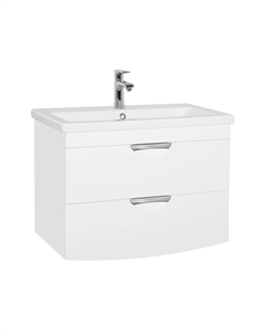 Тумба под раковину Жасмин 2 Комо 80 Люкс белая PLUS Style line