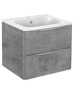 Тумба под раковину Paola 60 см 2 ящика Beton (бетон) VMC-2P600BT Vincea