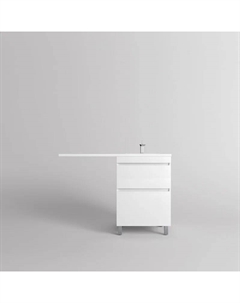 Тумба под раковину Даллас Леон 120 см СС-00002438 люкс белая Style line