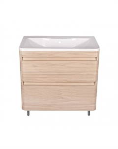 Тумба под раковину Атлантика 80 ясень перламутр напольная Style line