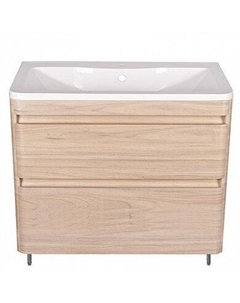 Тумба под раковину Атлантика 90 Люкс Plus ясень перламутр Style line
