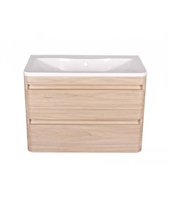 Тумба под раковину Атлантика 100 люкс ясень перламутр подвесная Style line