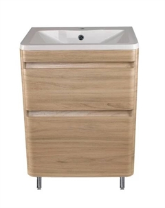 Тумба под раковину Атлантика 60 Люкс Plus ясень перламутр Style line