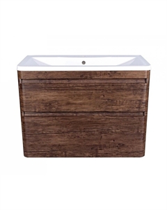 Тумба под раковину Атлантика 100 люкс старое дерево подвесная Style line