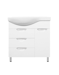 Тумба под раковину Жасмин 82 белая L Style line