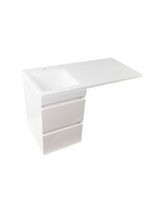 Тумба под раковину Даллас 130 белый L Style line