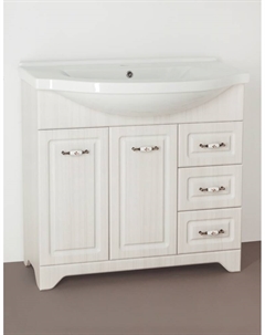 Тумба под раковину Олеандр 90 рельеф пастель Style line