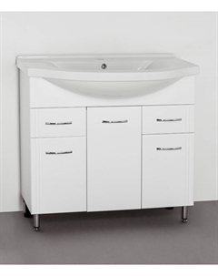 Тумба под раковину Стандарт 87 белая ЛС-00000110 Style line