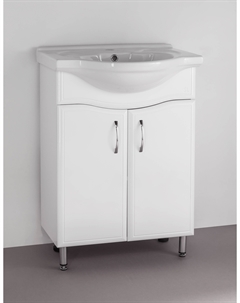 Тумба под раковину Волна 57 белая Style line