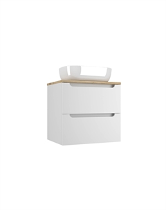 Тумба под раковину Бали 60 см со столешницей, белый софт Style line