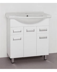 Тумба под раковину Ирис 75 белая Style line