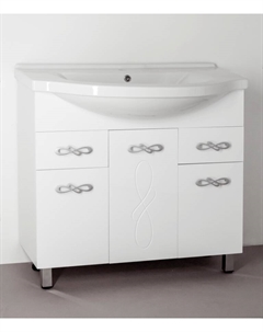 Тумба под раковину Венеция 90 белая Style line