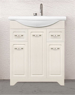 Тумба под раковину Олеандр 75 рельеф пастель Style line