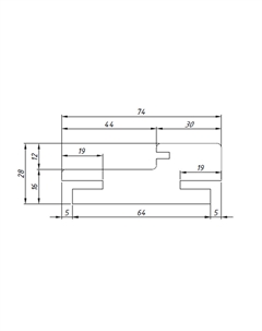 Коробка дверная телескопическая Premier 1 74х30х2100 мм полипропилен молочная (2,5 шт.) Velldoris