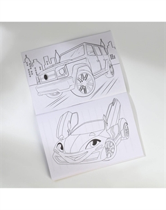 Подарочный набор, блокнот-раскраска а6, трекер привычек и восковые мелки Artfox