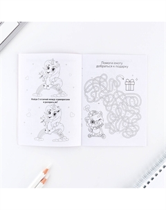 Подарочный набор, блокнот а6, карандаши 2 шт. и восковые мелки 4 шт. Artfox