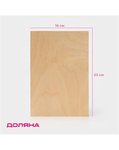 Доска разделочная деревянная, 23×16×0,6 см Доляна