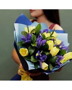 Ирисы и тюльпаны Букетная лавка