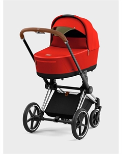 Коляска для новорожденных Priam IV люлька Autumn Gold и шасси Chrome Brown Cybex