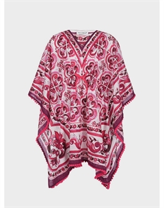 Туника с принтом "майолика" Dolce&gabbana