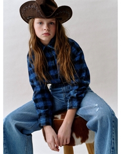 Рубашка в клетку для девочек Sela