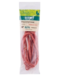 Лакомство для собак Колбаски Фермерские 0,05 кг Titbit