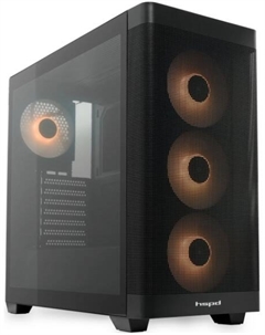 Корпус eATX M740 без БП, боковая панель из закалённого стекла, USB 3.0, USB Type-C Hspd