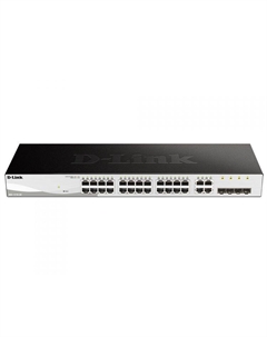 Коммутатор управляемый DGS-1210-28/FL 24x10/100/1000Base-T, 4xCombo 100/1000Base-T/SFP, L2, 19” D-link