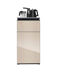 Кулер F 91 FGY, напольный, электронный, сенсор, бежевый Hiberg