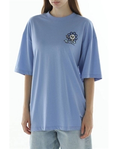 Футболка хлопковая с принтом Hugo blue