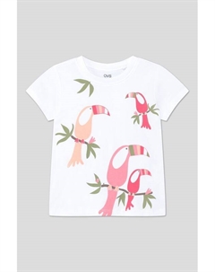 Футболка хлопковая с принтом Ovs