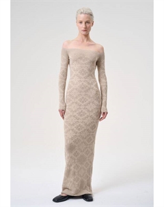 Платье ажурное бежевое Seraya